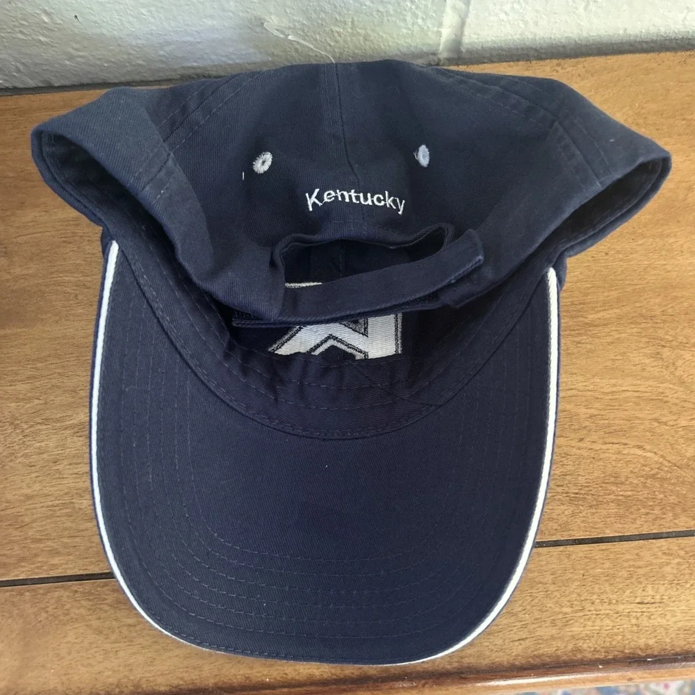 Kentucky Navy Blue Letter K Baseball Cap Lexington KY BG Sales Strapback Hat